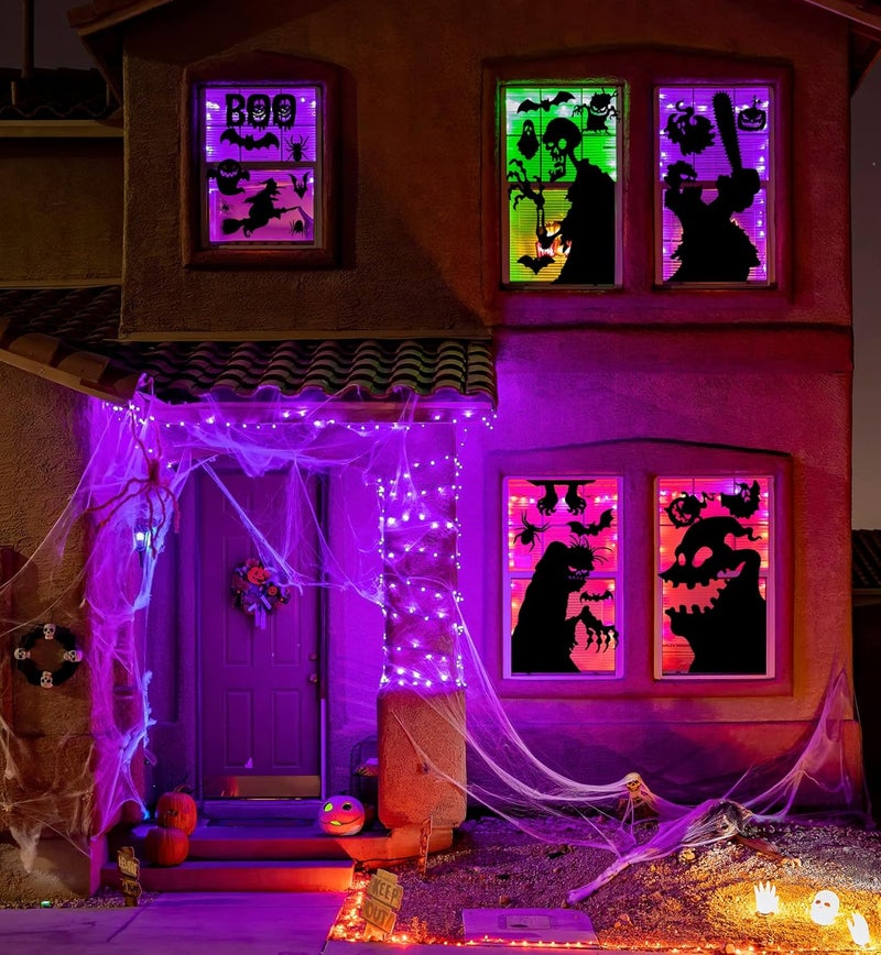Joy Bang Halloween Window Clings Decor for Halloween Decorations, Large Scary Window Silhouette Stickers Decals Spooky Monster Zombie Clings for Party Decorations Indoor - Image 4